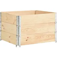 vidaXL 3 st Plantenbakken verhoogd 100x100 cm massief grenenhout