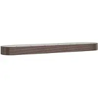 vidaXL Plantenbak 507x100x36 cm gegalvaniseerd staal bruin