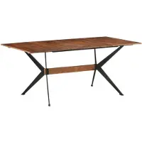 vidaXL Eettafel 180x90x76 cm massief mangohout