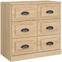 vidaXL Dressoir Sonoma-eikenhout, 70x35,5x67,5 cm, houtvezel