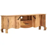 vidaXL Tv-meubel 115x30x42 cm massief acaciahout