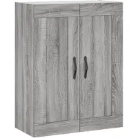 vidaXL Wandkast, grijs Sonoma, 69,5 x 34 x 90 cm, houtvezel