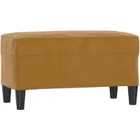 vidaXL Bankje 70x35x41 cm fluweel bruin