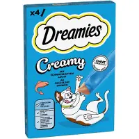 Dreamies Voordeelpakket: 44 x 10 g Creamy Snacks Zalm Kattensnacks