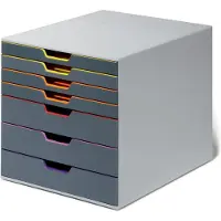Durable Varicolor ladeblok grijs/gekleurd (7 laden)