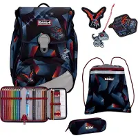Scout Alpha Schooltas set 4-delig zwart