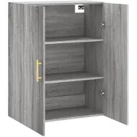 vidaXL Wandkast 69,5x34x90 cm grijs sonoma eikenkleurig