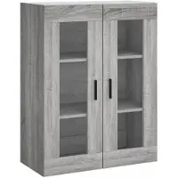 vidaXL Bovenkast 69,5x34x90 cm grijs sonoma eikenkleurig
