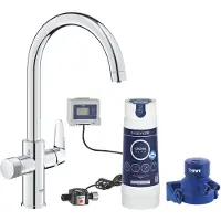GROHE Blue pure baucurve C-Uitloop S-size filter starterkit chroom 30581000