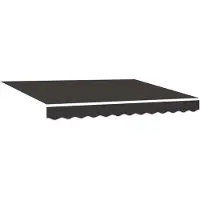 vidaXL Vervangingsdoek zonnescherm voor 2,5x2 m Antraciet Polyester