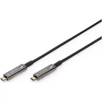 Digitus AK-330160-100-S USB-kabel USB 3.2 Gen 1 (3.1 Gen 1) 10 m USB C Zwart