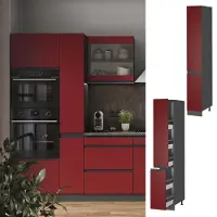 Vicco R-Line Apotheekkast – 30 cm J-vorm Rood