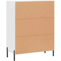 vidaXL Dressoir 69,5x34x90 cm bewerkt hout wit