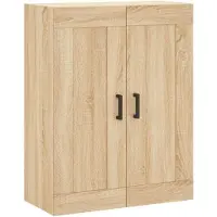 vidaXL Hoge kast 69,5x34x180 cm bewerkt hout sonoma eikenkleurig
