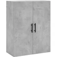 vidaXL Hangkasten 2 st 69,5x34x90 cm betongrijs