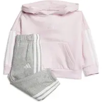 Adidas Trainingspak 'Essentials' grijs gemêleerd / rosa