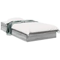 vidaXL Bedframe met lades, grijs Sonoma, 90x190 cm, houtvezel