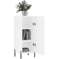 vidaXL Dressoir 34,5x34x90 cm bewerkt hout wit