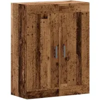 vidaXL Dressoir 69,5x34x90 cm bewerkt hout oud houtkleurig
