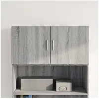 vidaXL Wandkast, grijs Sonoma, 80x42,5x40 cm, houtvezel