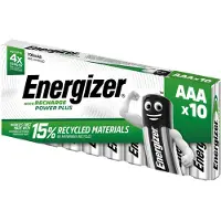 Energizer Batterij Power Plus AAA 700 mAh Nikkel-metaalhydride (NiMH) 1.2 V 10 Stuks