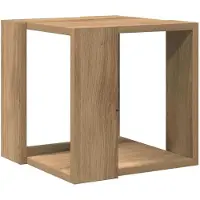 vidaXL Salontafel Artisan-Eik, 32 x 32 x 30 cm, houtvezel
