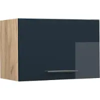 Vicco Fame-Line Keukenkasten – 60 cm Plat Donkerblauw hoogglans