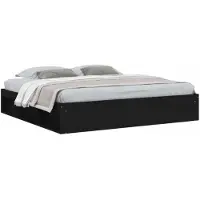 vidaXL Bedframe zwart 200x200 cm