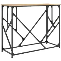vidaXL Wandtafel 100x40x80 cm bewerkt hout sonoma eikenkleurig