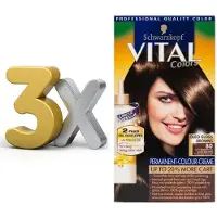 Schwarzkopf Vital Colors 80 Donkerbruin haarverf 3st
