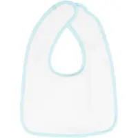 The One Towelling Baby Slab - Klittenband sluiting - Slabbetje - 100% Katoen - 26 x 37 cm - Wit/Mint