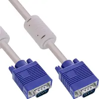 InLine S-VGA kabel, 15-pins HD male / male, grijs, 3m