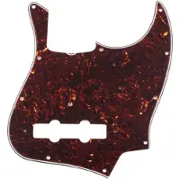 Fender 95632049 pickguard 1964 Jazz Bass, 11 screw holes, 3-ply, tortoise shell