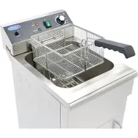 Maxima Frituurpan 16 L 1 Mand met Tapkraan en Opbergruimte 230V