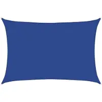 vidaXL Zonnezeil 160 g/m² rechthoekig 3,5x5 m HDPE blauw