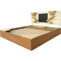 Axi Cato zandbak 100 x 105 cm met zand & waterbakken en Speelwand Beige/bruin