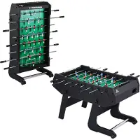 Cougar Powerkick Pro Voetbaltafel | Tafelvoetbaltafel opklapbaar, groen speelveld | Incl. 4 ballen & 2 puntentellers | Indoor voetbaltafel voor kinderen & volwassenen | Afmetingen 139 x 74 x 88 cm