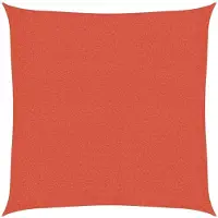vidaXL Zonnezeil 160 g/m² vierkant 2,5x2,5 m HDPE terracottakleurig