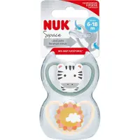 Nuk Soother Space silicone maat 2, zebra/zon