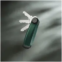 OrbitKey Matte Leather Key Holder Forest