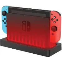 Venom Console Houder Kleurwissel LED voor Nintendo Switch en Nintendo Switch OLED Zwart