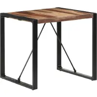 vidaXL Eettafel 80x80x75 cm massief hout