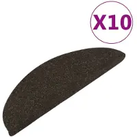 vidaXL Trapmatten zelfklevend 10 st 56x17x3 cm antracietkleurig