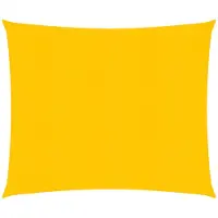 vidaXL Zonnezeil 160 g/m² vierkant 5x5 m HDPE geel