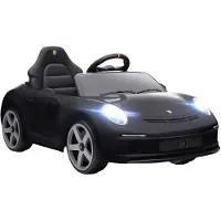 AIYAPLAY Elektrische kinderauto Kunststof, Metaal 108L x 65,5B x 47H cm Zwart