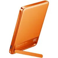 Iniu Powerbank 25 W MagPro Slim Magnet QI2.2 met USB Type-C-kabel 10.000 mAh Oranje