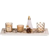 Ootb Christmas set with white wooden plate