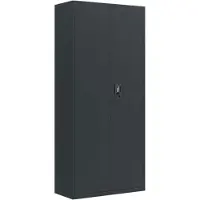 vidaXL Archiefkast 90x40x200 cm staal antracietkleurig