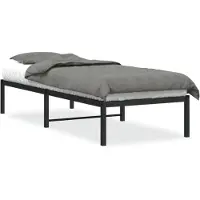 DKD Home Decor Bedframe metaal zwart 75 x 190 cm