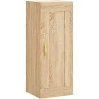 vidaXL Wandkast 34,5x34x90 cm bewerkt hout sonoma eikenkleurig